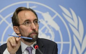 Zeid Ra'ad Al Hussein said Wednesday before the Human Rights Council in Geneva that “the situation in Venezuela is deeply alarming.”