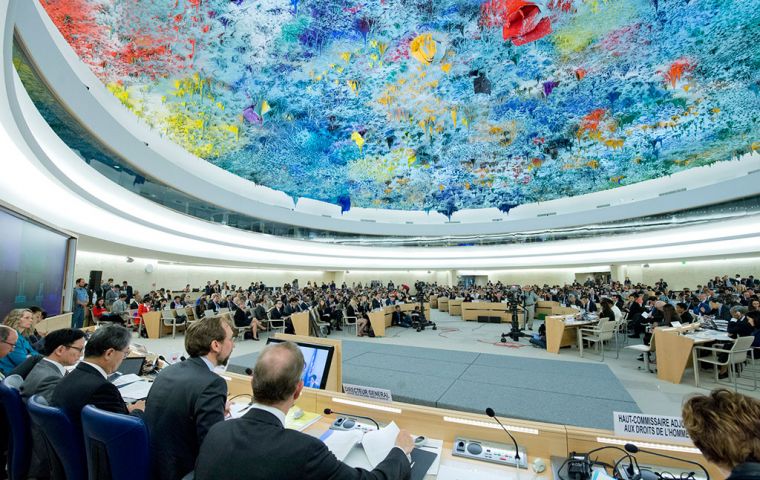 The Human Rights Council takes place at the Palais des Nations in Geneva