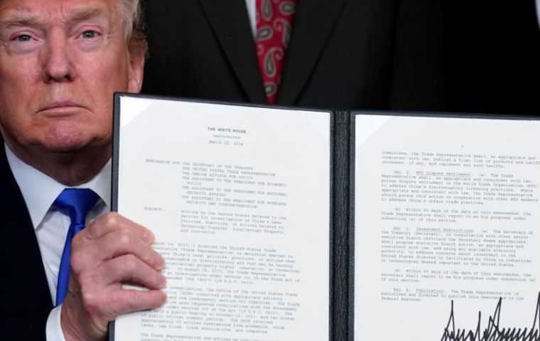 Trump signed a presidential memorandum directing the US Trade Representative to publish a proposed list of products in 15 days, with an intended tariff increase
