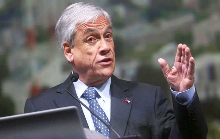 Piñera announcement comes four days before university students have promised to take to Santiago’s streets to protest a recent decision by the constitutional court