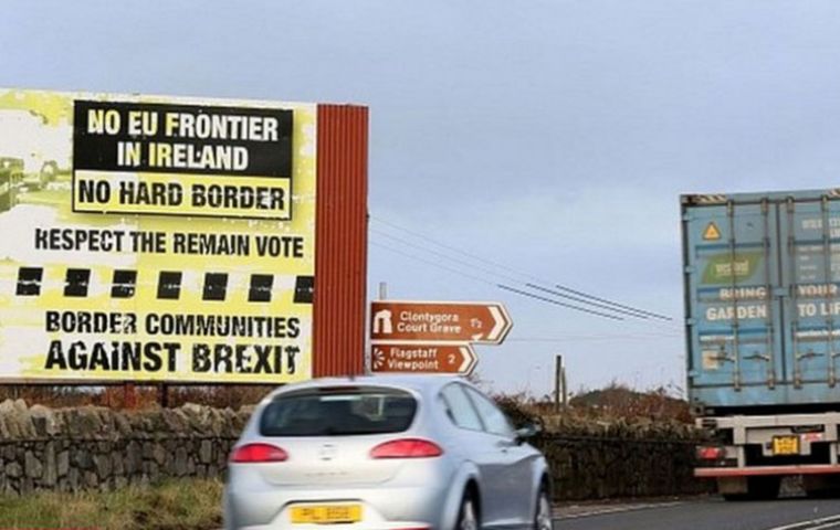 UK plans for avoiding a hard border with Ireland were subjected to “a systematic and forensic annihilation”, during a meeting between UK and EU officials. (Pic BBC)