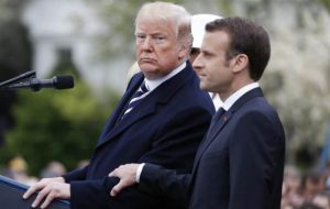 Macron has developed a strong relationship with Trump, and is in Washington as the first foreign leader to be afforded a US state visit by the Trump White House