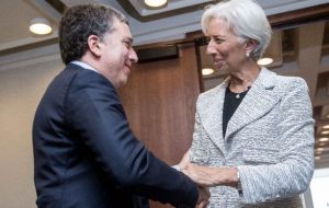 Lagarde/Dujovne discussed “how IMF can best help the authorities strengthen the Argentine economy in light of renewed and significant financial market volatility.”