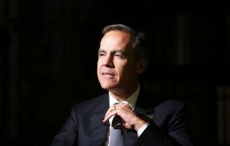 Governor Mark Carney said the Bank believed the “underlying pace of growth remains more resilient than the headline data suggest”. (Pic Bloomberg)