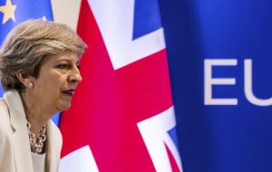 In London, Mrs May spokesperson said London was working on two options for post-Brexit customs cooperation