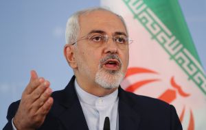 The Iranian counterpart Javad Zarif said the US was a prisoner of its “failed policies” and would suffer the consequences 