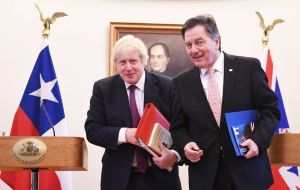 “We see a great chance to be closer to the Pacific Alliance, a group of free-trading countries,” Johnson added at a news conference with Chile’s Roberto Ampuero.