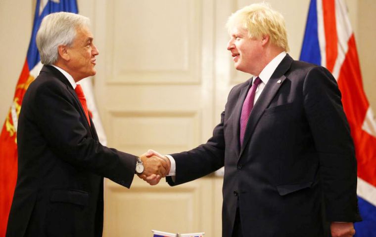 The Foreign Secretary held talks with President Sebastián Piñera