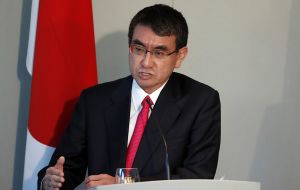 Japanese Foreign Minister Taro Kono said “the TPP has 'Trans-Pacific' in its name but is not limited to the Pacific Ocean” 