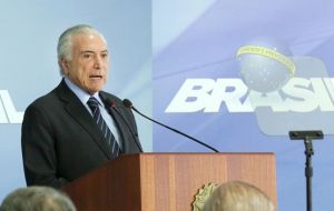 “Those blocking the highways and acting in a radical manner are hurting the population,” Temer said in a televised address