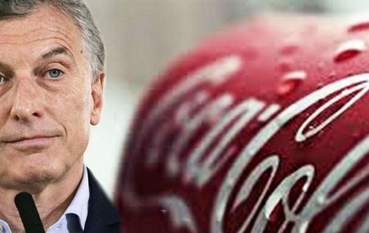 Coca-Cola was one of the first companies to pledge a major investment in Argentina after Macri took office in late 2015 promising business-friendly reforms