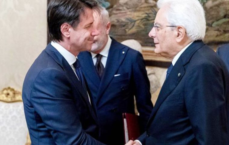 Prime Minister-designate Giuseppe Conte presented his list of ministers to President Sergio Mattarella for the second time in a week (Pic BBC)