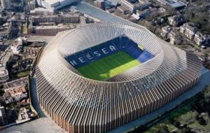 Chelsea issued a statement saying the club had delayed work on Stamford Bridge because of “the current unfavorable investment climate”.