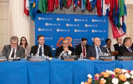 The closing ceremony of the OAS 48th General Assembly held in Washington 
