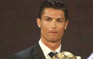 Cristiano Ronaldo - top for the past two years - drops to third, with Lionel Messi edging him out of second place having earned US$ 111 million