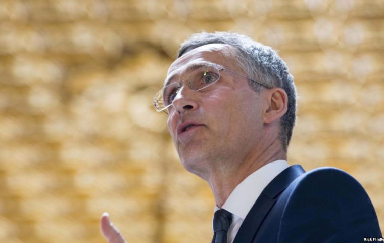 In a speech in London, Jens Stoltenberg said he expected the UK to continue playing a major international role.