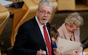 Brexit minister Russell said he “couldn't conceive of circumstances” where MSPs would vote to give approval for further UK legislation related to leaving the EU