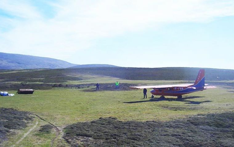 The Islander aircraft was involved in an incident on Monday 11 June 2018.