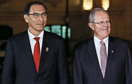 Vizcarra, Peru's former vice president, took office in March after his predecessor Pedro Pablo Kuczynski (R) stepped down amid corruption allegations.