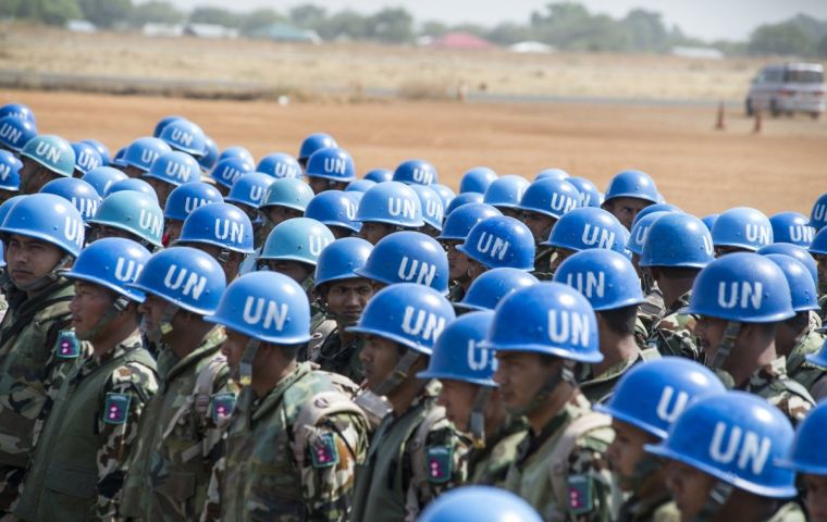The UN currently has about 100,000 peacekeepers operating around the world, on fourteen active missions.