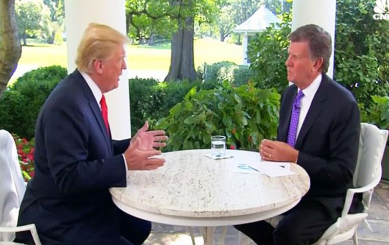 “I'm ready to go to 500,” the president told CNBC's Joe Kernen in a “Squawk Box” interview aired Friday (Pic CNBC)
