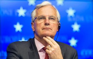 It was “useful” that EU chief Brexit negotiator Michel Barnier had raised questions about the May's blueprint for the UK's future trading relationship with the EU.
