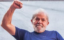 Ex president Lula da Silva is incarcerated in Curitiba