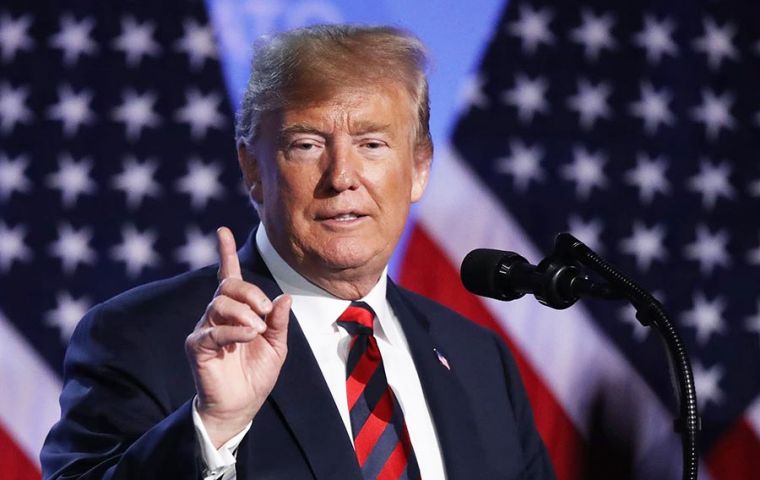 The president, speaking at an event in Kansas City on Tuesday, reaffirmed his support for tariffs and pledged that “farmers will be the biggest beneficiary.”