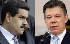 Maduro in a televised address, later Saturday named Colombian President Juan Manuel Santos as being behind the attack