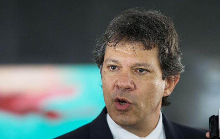 Ex Sao Paulo Mayor Fernando Haddad will become its presidential candidate if, as expected, jailed Lula da Silva is barred from running in the October election