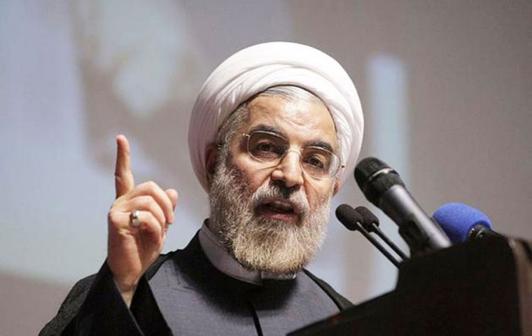 President Hassan Rouhani said the US government had “turned their back on diplomacy” and measures were aimed to “sow division among Iranians”