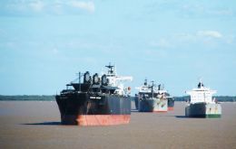 The Parana is used to transport some 80% of Argentina’s agricultural and agro-industrial exports but a drought in south Brazil has dropped its level