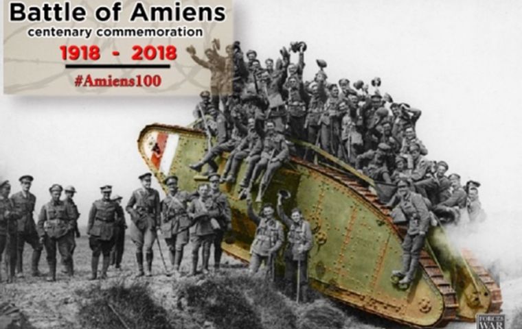 The battle of Amiens heralded the Hundred Days Offensive, a string of allied successes on the West Front which led to the armistice on 11 November 1918
