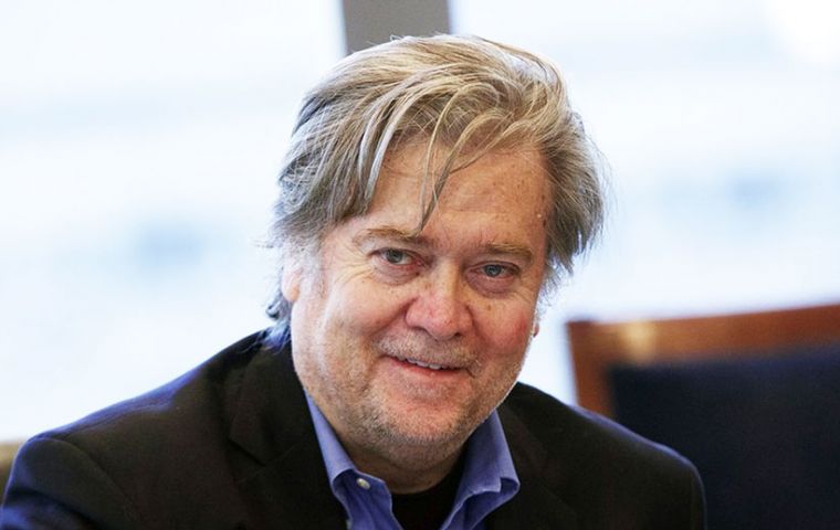 In the Sunday Time, Bannon scoffed at the firestorm caused by Johnson’s comments, which were made in an op-ed arguing against banning full-face veils.