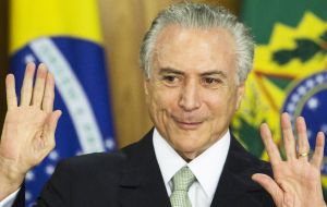 “I will be cautious not to campaign for either (Alckmin or Meirelles),'' said Temer, who took office in 2016 after Dilma Rousseff was impeached.
