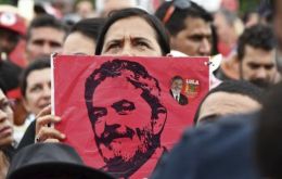 Lula is the candidate for his Workers Party (PT) and leads presidential polls ahead of the October ballot