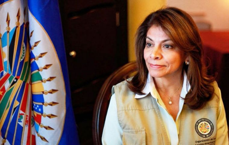 Chief of Mission, ex Costa Rica president Laura Chinchilla is scheduled to meet with Brazilian head of state Michel Temer in Planalto Palace