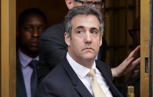 Mr Trump said Mr Cohen only worked for him part time, and accused the lawyer of making up stories to reduce his legal exposure.