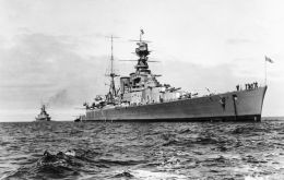 Battle-cruiser HMS Hood was launched at John Brown's shipyard in Clydebank on 22 August 1918. 