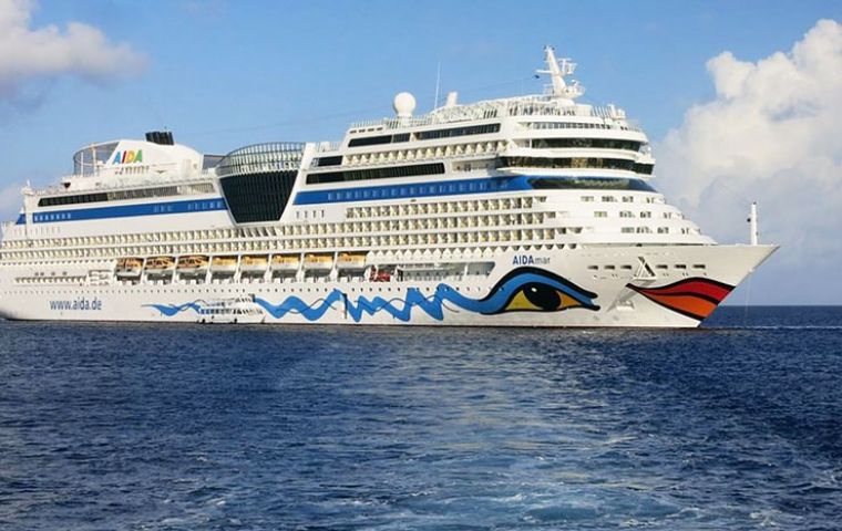 This is the first of three AIDA Helios-class liners. The second ship (still unnamed) will be launched in 2021 spring, while the 3rd (TBN) will be delivered in 2023.