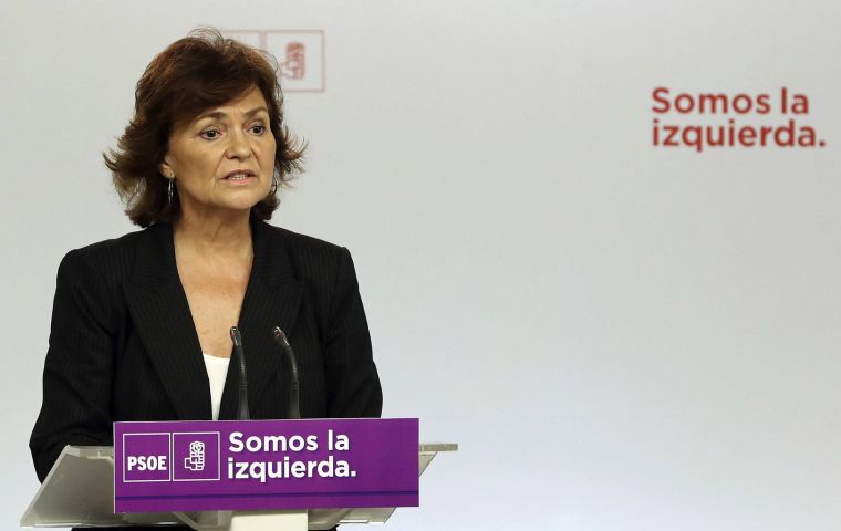 “Only the mortal remains of people who died as a result of the Spanish Civil War will lie in the Valley of the Fallen,” deputy prime minister Carmen Calvo said