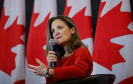 Canada Foreign Minister Chrystia Freeland said talks were at “a very intense moment” but there was “a lot of good will” between negotiators 