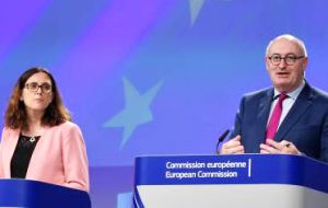 European Trade Commissioner Cecilia Malmstrom and Agriculture Commissioner Phil Hogan are expected to attend the talks in Montevideo