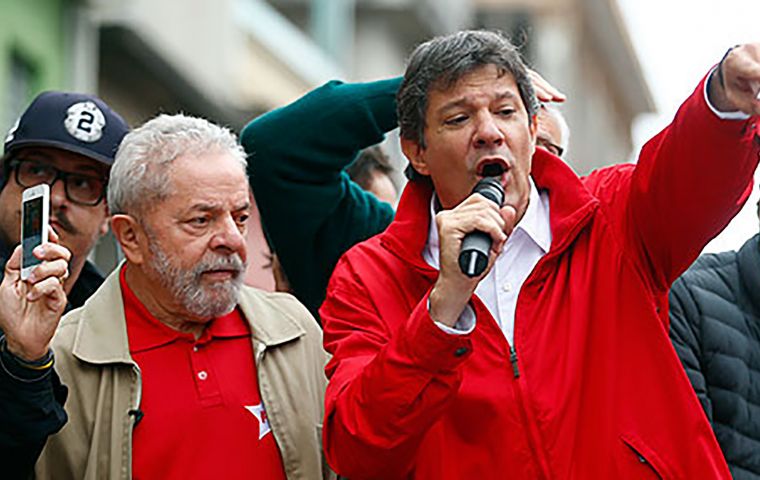 “The people are sovereign regarding the party's candidate. And that candidate is Lula,” said Fernando Haddad, ex Sao Paulo mayor