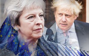 Johnson, who resigned as foreign secretary after feuding with May over Brexit, accused May of surrendering to the EU in divorce negotiations