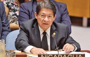 “There is consensus in this (Council) that Nicaragua does not represent a threat to international peace and security,” said Nicaragua’s minister Denis Moncada 