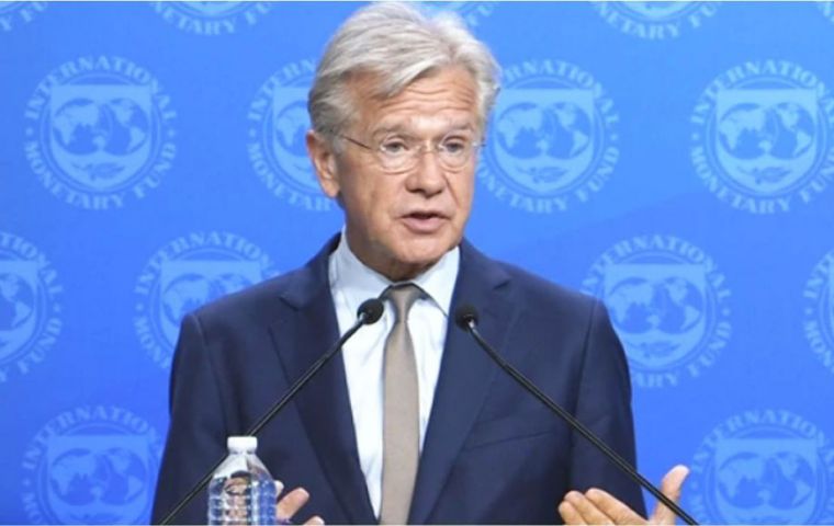 “Progress is being made...on how to further strengthen the Argentine authorities' program, which is backed by the IMF,” IMF spokesman Gerry Rice said