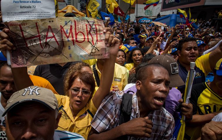 FAO reported that the growth of hunger in the Latin American region grew marked especially by the humanitarian crisis experienced in Venezuela, where undernourishment reached 3.7 million