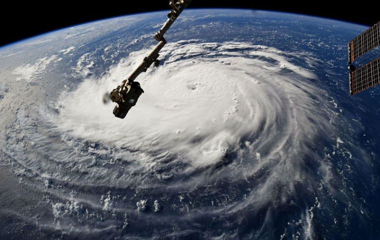 Florence is a huge storm system, with hurricane-force winds and tropical storm-force winds reaching as far as 195 miles, forecasted the National Hurricane Center 