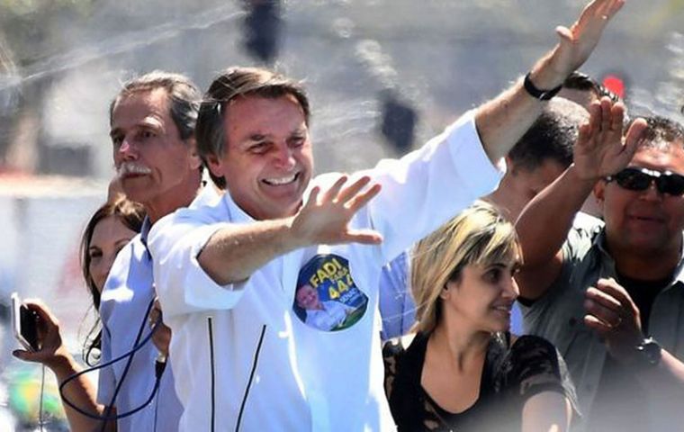 Bolsonaro has climbed four percentage points according to Ibope's latest survey. On September 3, the former Army captain had 22% vote intention